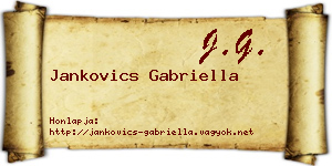 Jankovics Gabriella névjegykártya